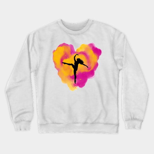 Holi Heart Dancer Crewneck Sweatshirt by laurie3